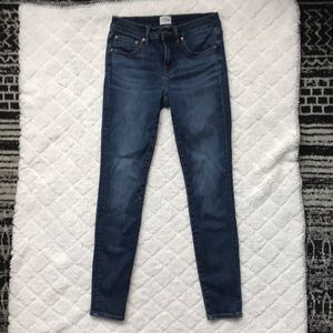 J. Crew 8” Rise Toothpick Skinny Jeans Size 26
